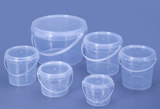 kwaliteit  ISO9001 20l Transparent Plastic Bucket With Thermal Transfer Application fabriek