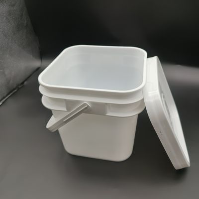 100% PP 2L 3L 5L 10L vierkantvormige plastic emmer Anti-val schermdruk