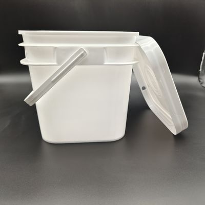 100% PP 2L 3L 5L 10L vierkantvormige plastic emmer Anti-val schermdruk