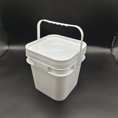 100% PP 2L 3L 5L 10L vierkantvormige plastic emmer Anti-val schermdruk