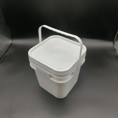 ODM OEM 10 liter vierkante plastic emmers met handgrepen chemische weerstand
