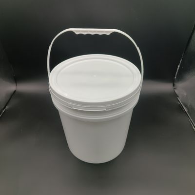 Ronde PP plastic emmer 5 liter polypropyleen emmers met metalen handvat