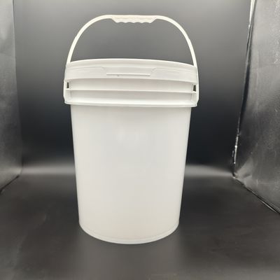 Custom logo ronde plastic emmer met schermdruk / warmteoverdracht / IML-druk