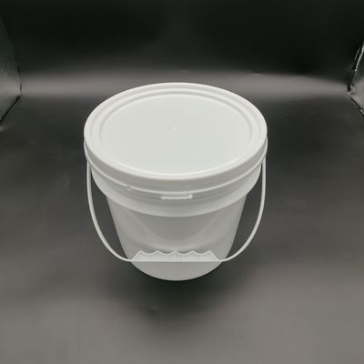 Voedselgraad 5 liter plastic witte emmers met deksels stapelbaar Recycleerbaar