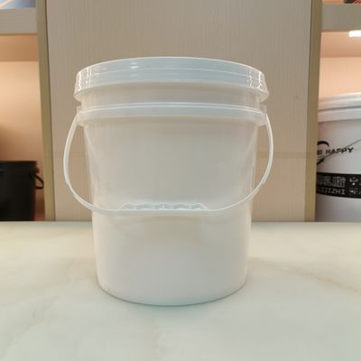 Wit Zwart 10L Ronde Plastic Bucket PP Materiaal Met Afdichting Deksel