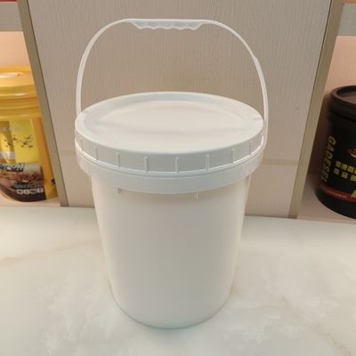 Hoge stapelbaarheid Plain White 5 Gallon Bucket Met Deksel Bpa Vrij