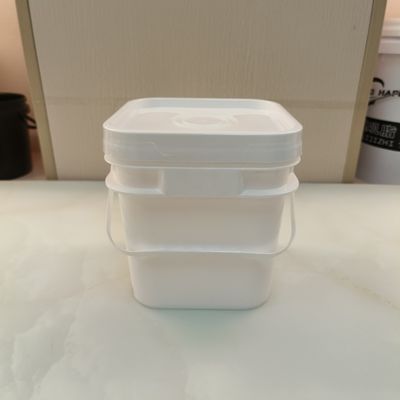 Polypropyleen PP 10l vierkante plastic emmer met deksel niet giftig
