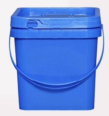 Recyclebaar, stapelbaar, 10 liter vierkante plastic emmer, lekkagevrij