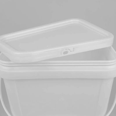 Schokbestendigheid Vierkante Plastic Bucket Food Grade Met Snap On Lid