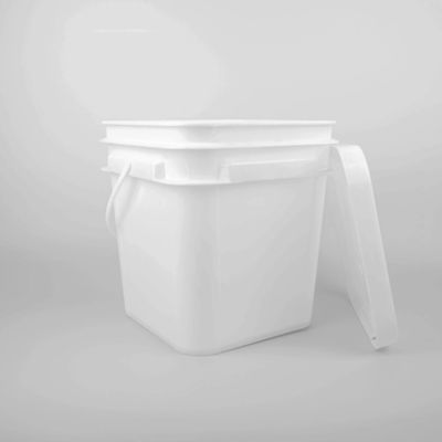 Schokbestendigheid Vierkante Plastic Bucket Food Grade Met Snap On Lid