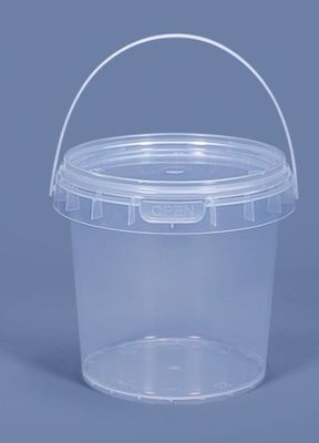 Opstapelbare plastic PP-voedselopslag emmers met deksel en handvat