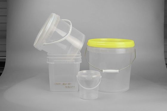 Snap On Lid Transparante Plastic Bucket 5 Gallon Met Metalen Handle