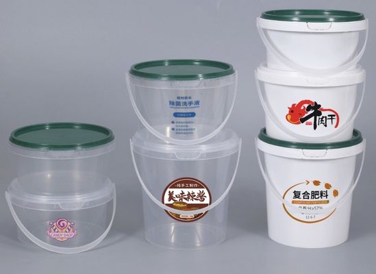 ISO9001 20l transparante plastic emmer met thermische overdracht