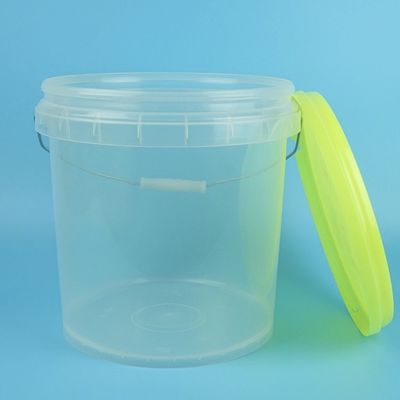 Corrosiebestendigheid 5 liter helder plastic emmer containers Schermdrukken
