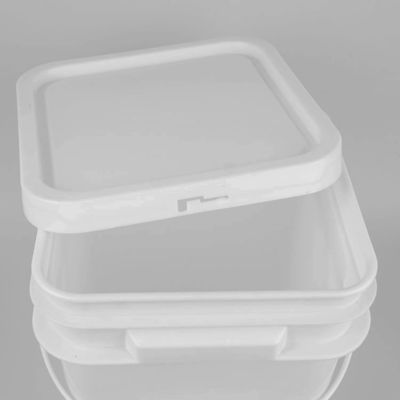 PP-materiaal Witte Food Grade Buckets Leakproof Airproof Bucket met deksel