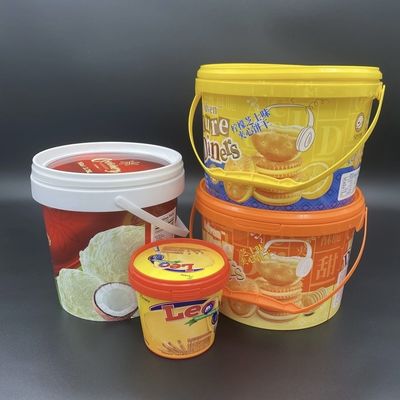 PP-materiaal Witte Food Grade Buckets Leakproof Airproof Bucket met deksel