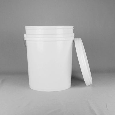 20 liter witte smeermiddel emmer met deksel met anti-aging gietpoep