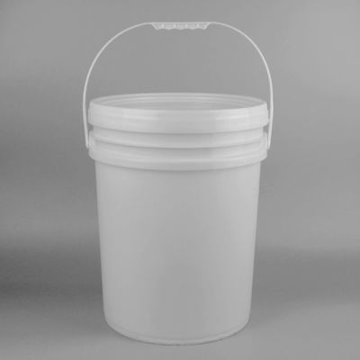 20 liter witte smeermiddel emmer met metalen handvat OEM ODM