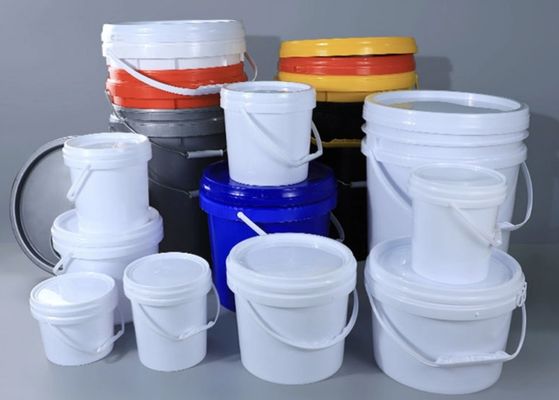 Leekbestendige witte plastic olie emmer met deksel hittebestendig