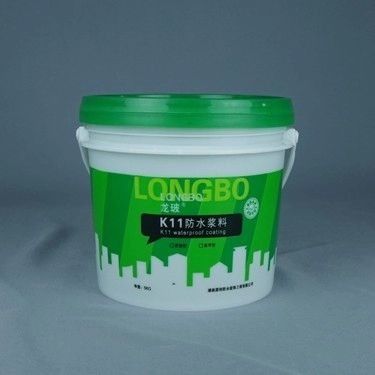 Leekproof herbruikbare grote ronde 1 liter plastic verf emmer met deksel