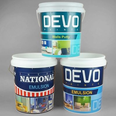 OEM ODM glad oppervlak verf emmer plastic met deksel UV-bestand