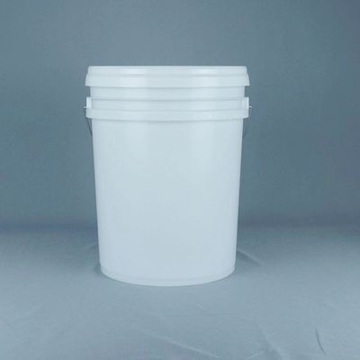 BPA-vrije witte 5 liter plastic emmers met deksel voor chemisch poeder