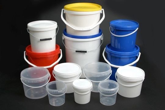 1L 2L 3L 4L 5L 10LCemicale emmer met deksel Corrosiebestendige grote ronde plastic emmers