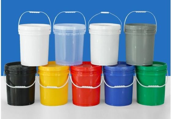 Custom logo 20l ronde plastic emmer met deksel corrosiebestendig