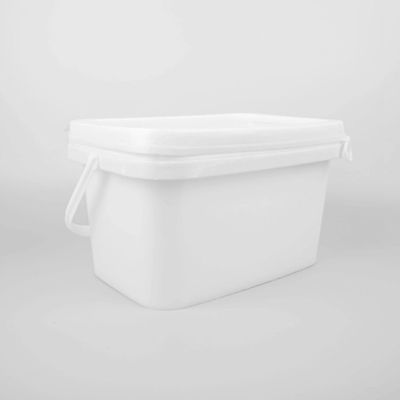 Ergonomische greep 20l vierkante opslag emmers met deksels roestvast