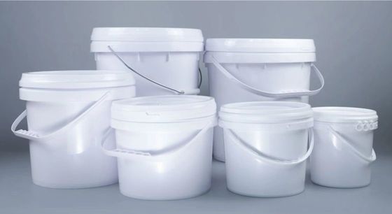 Met deksel bedekte grote plastic speelgoed emmers met handgrepen Corrosiebestendige