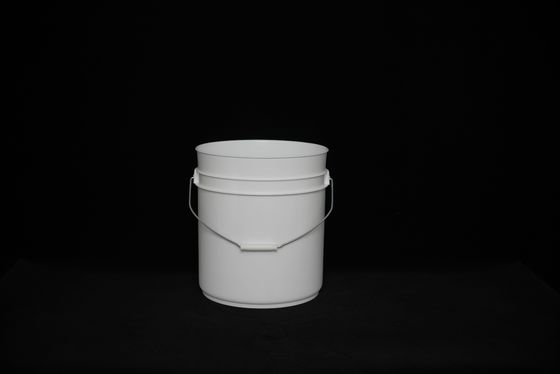 Witte ronde 5 liter plastic emmers UV-bestendige met deksel voor de industrie Landbouw Voedselgeneeskunde