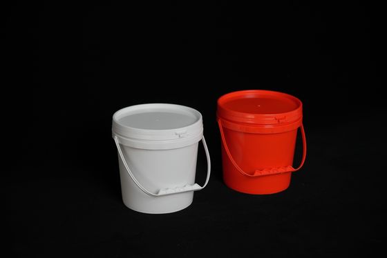 Luchtdicht, lekkagevrij, IML, decoratief, voor voedingsmiddelen bestemd, met een deksel, rond emmer met handvat