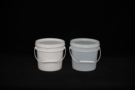Op maat gemaakte transparante plastic emmer met deksel voor binnen- en buitengebruik