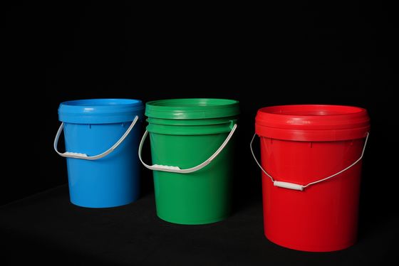 5 liter plastic opslag emmer met handvat en deksel