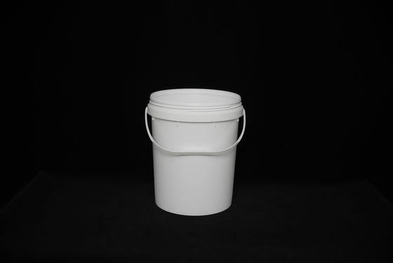 Ronde plastic opslag emmer met lekdicht deksel