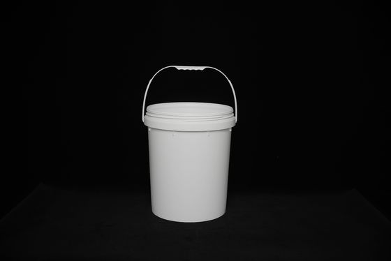 Glanzige ronde plastic emmer met afdichting deksel lichtgewicht ontwerp voor makkelijk schoonmaken